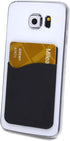 Credit Card/ID Card Holder - Can be attached to almost any Phone - Carry Essential Cards with your Phone - Silicone Material, cards will not fall ...
