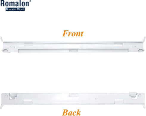 Romalon 2-Pack 2223320 Track Refrigerator Crisper Drawer Slide Rail Fit for Whirl-Pool Refrigerator Pan Slide Replace Number 1016208, AH869557, EA869557, PS869557 - a Set of Rails