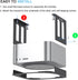 IFCASE Aluminum Under Desk Stand Mount for Mac Studio M2 M1 Max, Ultra with Anti-Scratch Pad (Black)...