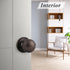 Probrico Ball Passage Door Knobs Door Lock Without Key in Oil Rubbed Bronze...