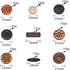 100 Pack Assorted Wood Wooden Buttons Black Brown Beige 4 Hole Mixed Sewing Art DIY Craft Supplies Kits with Box...