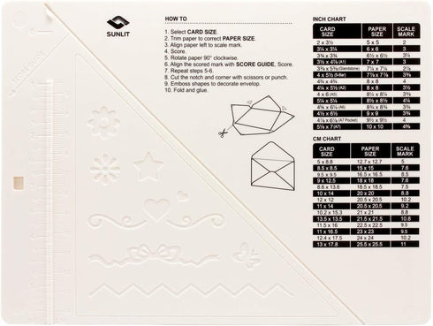 Bira Craft 7 1/8 x 5 1/2 inch Mini Multi-Purpose Scoring Board & Bira Craft Score and Fold Tool...