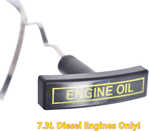 WFLNHB Engine Oil Level Dipstick Indicator Replacement for 1999-2003 Ford F250 F350 F450 F550 Excursion 7.3L Diesel F81Z-6750-DA Stainless Steel D...