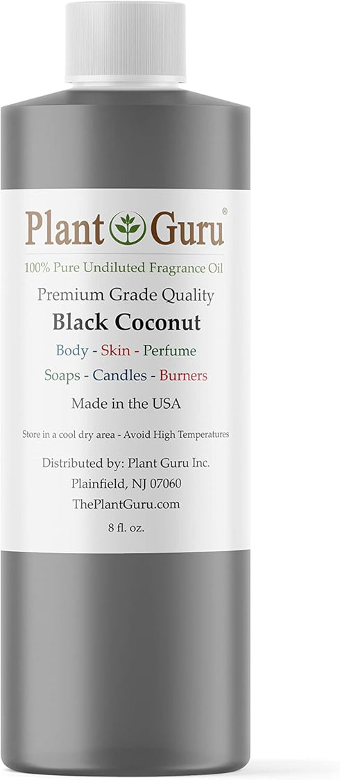 Black Coconut Fragrance Oil 8 fl. oz. Scented Oil for DIY Soap Making, Candles, Bath Bombs, Body Butters. Used in Aromatherapy Diffusers, Burners ...
