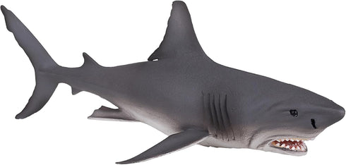 MOJO Large Great White Shark Realistic International Wildlife Toy Replica hand painted figurine...