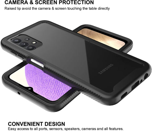 Case for Samsung Galaxy A32 5G,Galaxy A32 5G Design Cute Case,Shockproof Dual Layer Armor Protective Men Boys Girls Women Floral Flower Bumper Pho...