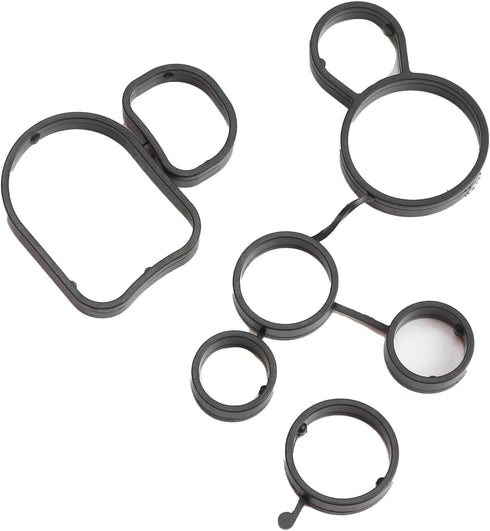 2.5L Engine Oil Filter Flange Seal Gasket Set 07K115441 Replacement For Audi A3 Q3 TT RS quattro VW Jetta Beetle Golf Passat B7 DONKERVOORT...
