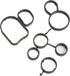 2.5L Engine Oil Filter Flange Seal Gasket Set 07K115441 Replacement For Audi A3 Q3 TT RS quattro VW Jetta Beetle Golf Passat B7 DONKERVOORT...