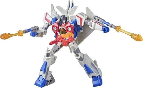 Transformers Bumblebee Cyberverse Adventures Toys Deluxe Class Starscream Action Figure, Seeker Strike Action Attack, 5-inch...
