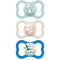 MAM Air Day & Night Baby Pacifier, for Sensitive Skin, Glows in The Dark, 3 Pack, 6-16 Months, Boy...