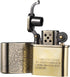 Bronzy Carved Constantine Antique Style Lift Arm Petrol Kerosene Lighter...