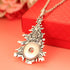 Snap Jewelry Necklace Charms with 6pcs Christmas Tree Shape Snap Button Pendant for Women 18mm Button Jewelry...