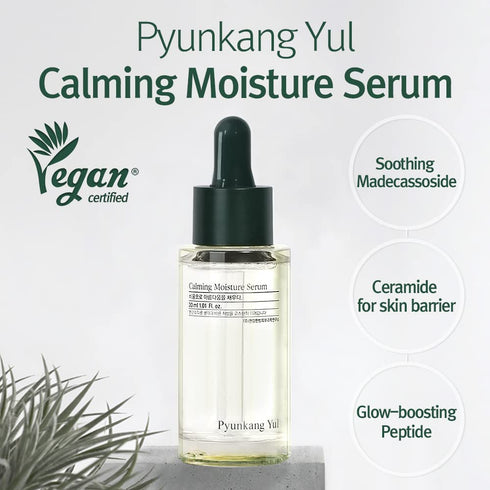 Pyunkang Yul Calming Moisture Serum for Strong Daily Moisturizing Power, Skin Revival & Soothing Care with Centella Asiatica, Tea Tree, 5 Hyaluron...