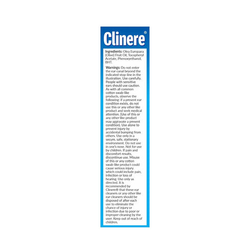 Clinere Ear Oil Conditioner & Ear Cleaners Cleaning Care Kit, 1 Ea, 1count, 4 Ear Tips...