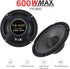 Car Audio Loudspeaker, 6.5 Inch 600W 2-Way Car HiFi Coaxial Speaker Vehicle Door Auto Audio Music Stereo...