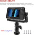 CALIDAKA Fish Finder Mount Base, Ball-Mount Fish Finder Mount, 360 Degree Rotation Fish Finder Holder, Universal Marine Electronic Fish Finder Mou...