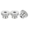 uxcell Knurled Thumb Nuts, 3Pcs M10 x D30mm x H20mm Stainless Steel Round Knobs Fasteners Through Hole Hand Screw Nut Silver for 3D Printer Parts,...