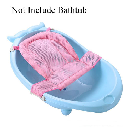 Adjustable Universal Baby Bath Support Mesh Non-Slip Infant Bathtub Shower Net Breathable Newborn Bath Cushion Pad Quick Drying Bath Sling for Tod...