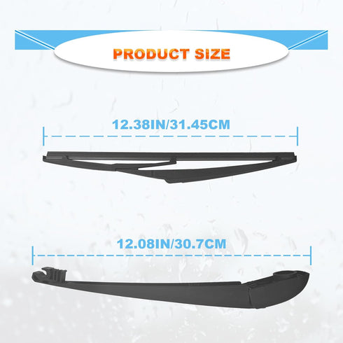 Rear Windshield Wiper Blade Kits, Compatible With Grand Cherokee 2014-2022, 11" (280mm), OEM: 68197131AA...