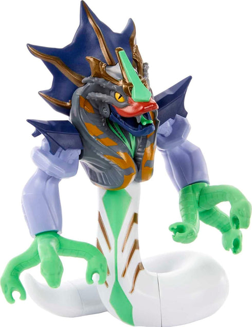 Masters of the Universe and He-Man Action Figure Deluxe King Hiss Posable Character with Savage Attack Action Move...