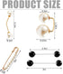 12 Pieces Faux Pearl Brooch Sweater Shawl Brooch Anti Exposure Neckline Safety Pin with Different Design for Women Girls...