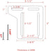 2Pcs Bed Frame Conversion Kit,Bed Frame Adapter Bracket,Heavy Duty Bed Modification Plate, Headboard Brackets for Metal Bed Frame, Headboard Attac...