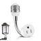 3 Prong Outlet Light Socket Adapter,Light Bulb to Outlet Socket Adapter with Extension Cord,Flexible Light Socket Plug Adapter for Garage,Porch an...