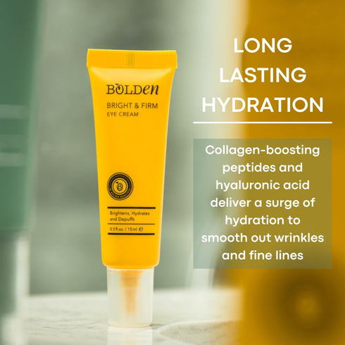 BOLDEN Bright & Firm Eye Cream | Under Eye Cream for Dark Circles & Puffiness | Hydrates and Improves Wrinkles | Fragrance Free | 0.5 Fl Oz...