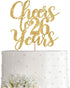 Gold Glitter Cheers to 26 years cake topper, Gold Happy 26th Birthday Cake Topper, Birthday Party Decorations, Supplies...