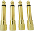 1/4 Mono to 1/8 Mono Adapter, 6.35mm TS Male Plug to 3.5mm Female (Mono to Mono) Audio Adaptor Audio Connector Golden - (4 Pcs)...
