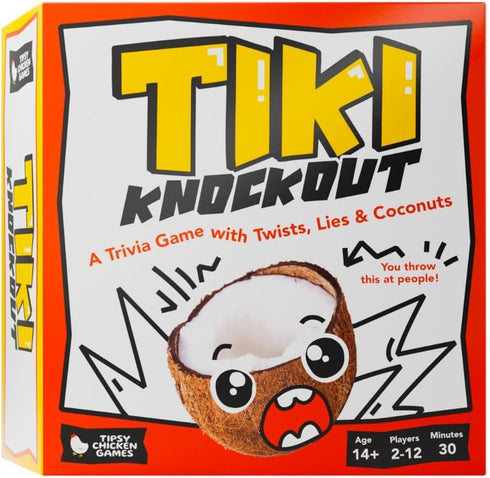 Tiki Knockout: Bluff Your Way to Victory – Team Building & Party Board Games – Bluffing Trivia Game for Friends & Family Game Night...