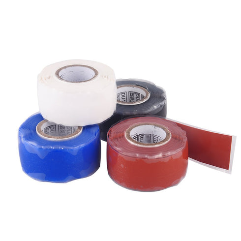 Self Fusing Silicone Tape Self Adhesive Silicone Tape Rubber Adhesive Repair Tape Bonding Wire Hose Electrical Tape Red...