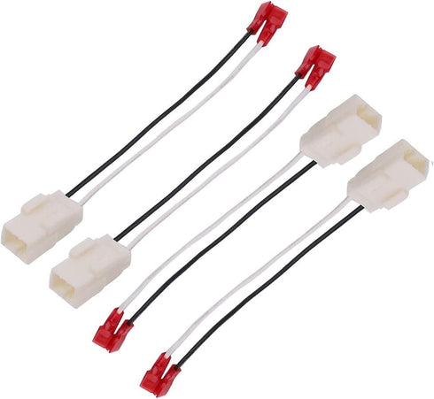 4 Pack 72-6514 Speaker Wire Harness Adapter Plug Compatible with Jeep Wrangler Chrysler Town & Country Speaker Harness Adapter Dodge Dakota Front ...