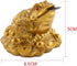 Hilitand Money Frog Toad Decoration,Chinese Feng Shui Wealth Lucky Money Frog Statue Home Office Decoration Good Lucky Gift(S-6X6X5cm)...