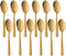 Teaspoons Gold Stainless Steel Dessert Spoons, BUY&USE 12 Pieces 5.9-Inch Coffee Spoons...
