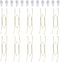 10 Piece Plate Hangers, 10 Inch Invisible Brass Wall Plate Hangers, Comes with 12 Piece Wall Hooks for Decorative Plates...