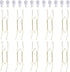 10 Piece Plate Hangers, 10 Inch Invisible Brass Wall Plate Hangers, Comes with 12 Piece Wall Hooks for Decorative Plates...