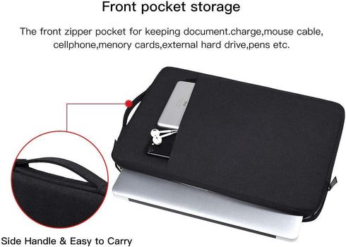 17.3 Inch Laptop Carry Case Sleeve for HP ENVY 17 17t/Pavilion 17/Omen 17, Acer Predator 17, Dell Inspiron 17/Dell G3 G7 17.3, Lenovo Ideapad 17, ...