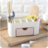 Plastic Cosmetic Display Organizer Makeup Storage Drawers Beauty Organizer Stand Skincare Storage Case Small Cosmetic Shelf for Vanity Dresser Lig...