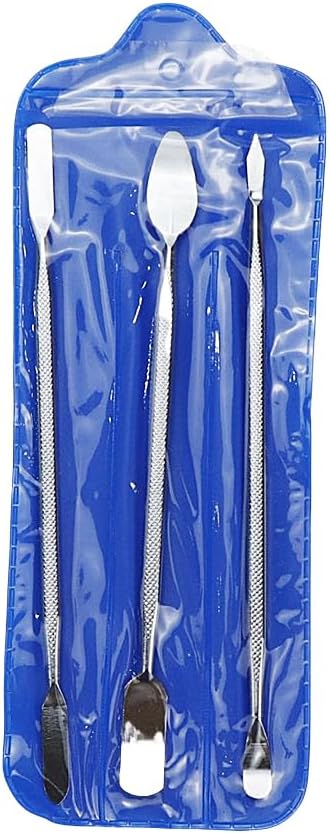 3pcs Metal Spudger Set Metal Spudger Dual Ends Opening Pry Tools Professional Opening Repair Pry Tool Pry Bar Disassemble Hand Tool Kit for Electr...