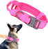 Tactical Dog Collar Military Dog Collar Adjustable Nylon Dog Collar Heavy Duty Metal Buckle with Handle for Dog Training (Pink,XXL)...
