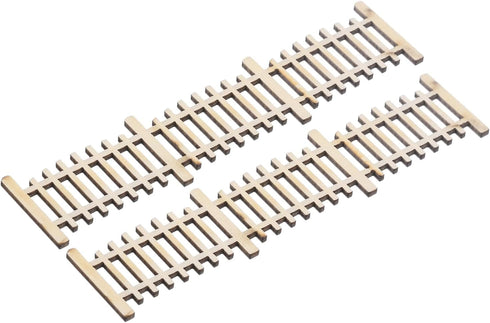 MECCANIXITY 2pcs 4.25 Inch Miniature Garden Fence, Mini Ornament Wood Picket Fence Decorative for Dollhouse, Home, DIY 0.08" Wood Simple Style...