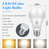 A19 3-Color LED Light Bulbs with Soft Warm, Warm White and Daylight, Color Changing Light Bulb, Multicolor Light Bulb, 9W(60 Watt Equivalent,), 80...