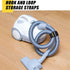LuBanSir Cinch Straps, 1" x 9" (10 Pack) Elastic Hook and Loop Fastening Cable Strap for Extension Cord, Cable, Cord Wrap and Hose Organization an...
