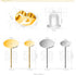 Earring Posts and Backs, 500Pcs Hypoallergenic Earring Studs for Jewelry Making with Butterfly Earring Backs and Rubber Bullet Earring Backs (4mm,...