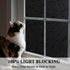 Mikomer Total Blackout Window Film,100% Light Blocking Privacy Glass Door Film Etched Flowers,Room Darkening Window Cling,No Glue/Heat Control/Ant...