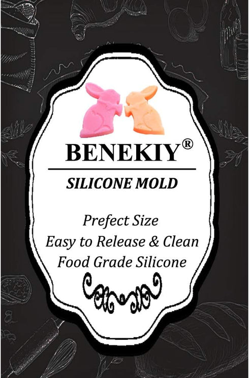 2Pack Easter Rabbit Bunny Egg Silicone Molds, 3D Easter-theme Baking Mould Tray DIY Baking Tool for Chocolate Cake Dessert Candy Mousse Pastry Soa...