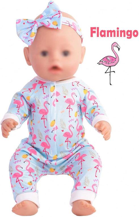 5 Sets Baby Doll Accessories Baby Doll Clothes and Headbands for 15 Inch Doll to 18 Inch Doll, 10 PCs in Total Doll Clothes and Accessories...