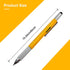 Stocking Unique Gadget Stuffers Novelty Gifts 6 in 1 Pens, Multitool Pen Construction Tools Office Supplies DIY Gifts for Dad, Men, Husband Carpen...