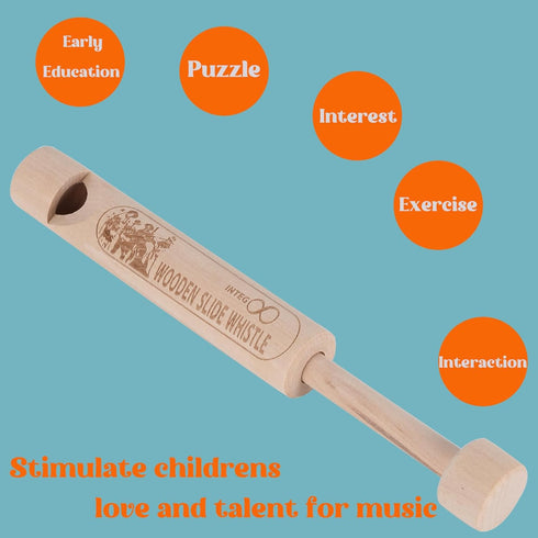 Wood Slide Whistle Toy Meaningful Educational Musical Toys For Kids...